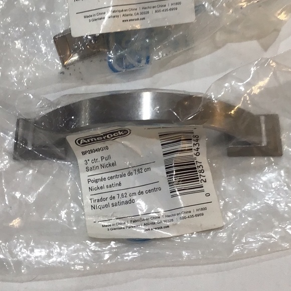 Set of 9 NWT satin nickel drawer pulls - Picture 4 of 8